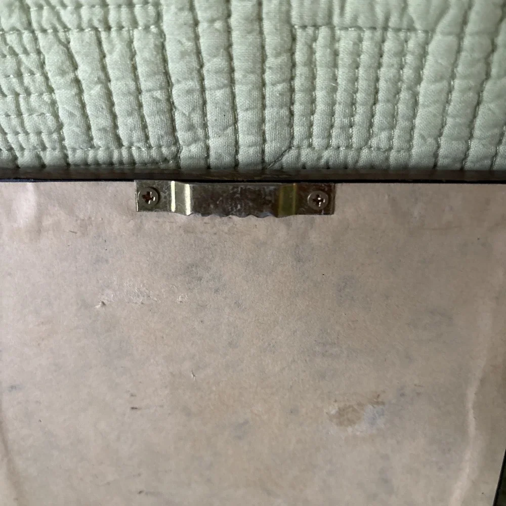 Set Bronze Color Mirrored Wall Plaques w/Floral Scrollwork Boho MCM 5.5